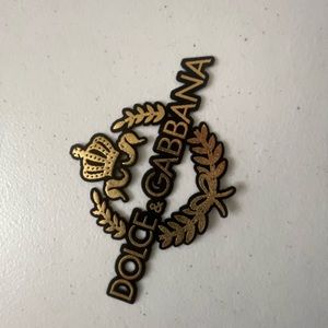 Dolce Gabbana iron on patches.